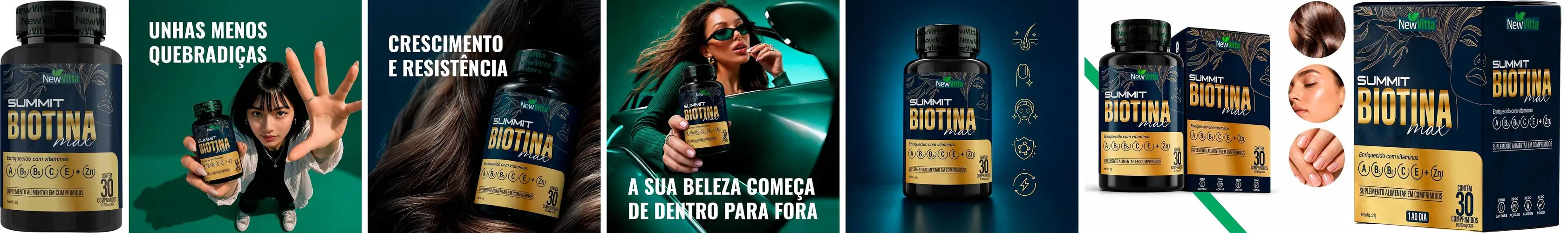 As 7 imagens do listing da Biotina Max